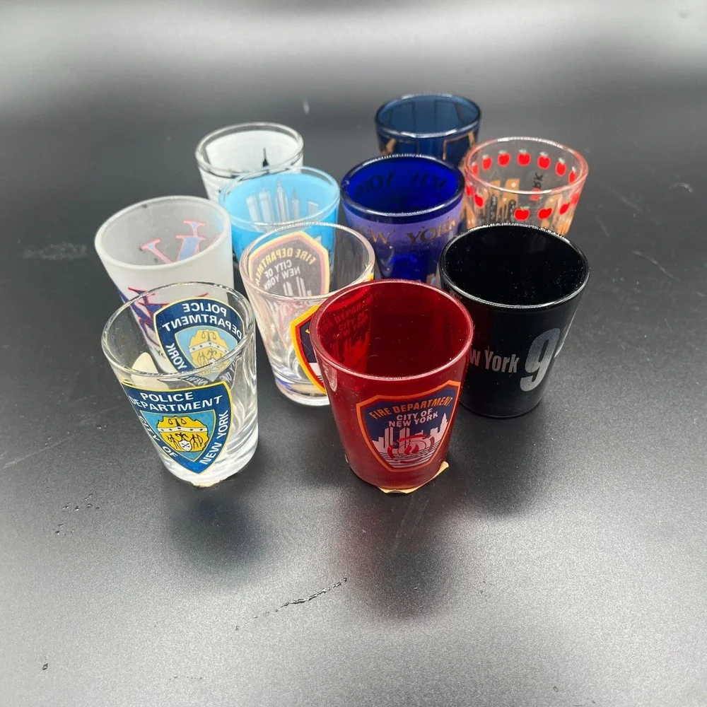 New‎ York City Vintage Shot Glasses Lot of 10